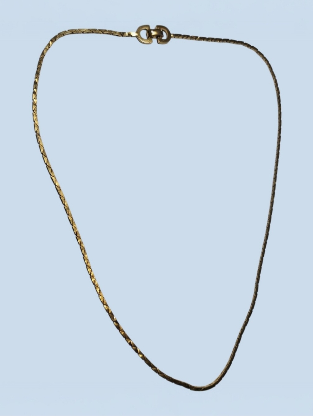 Christian Dior Vintage CD Triangle Link Chain